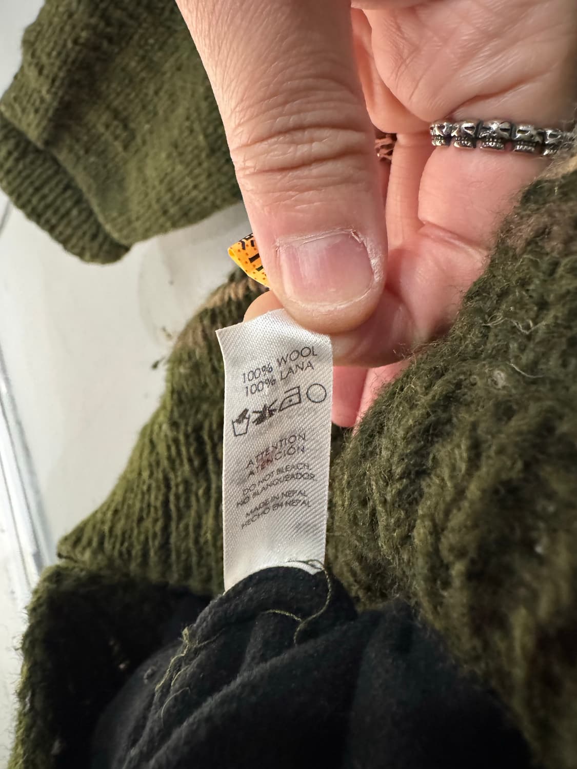 Worldbazaar 노르딕 울 카키 코위찬 상품이미지6