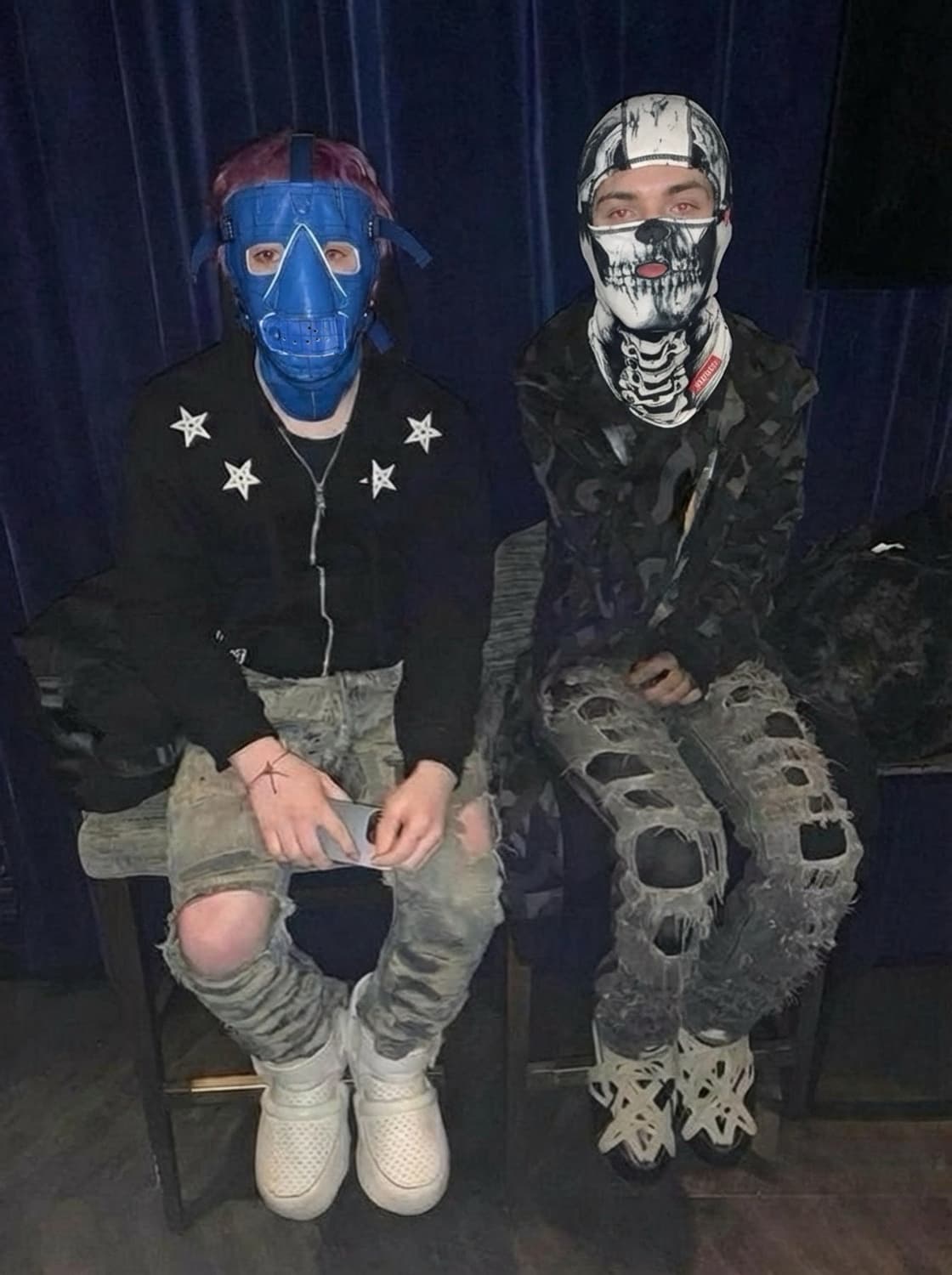 재팬발 월드워2 설상 마스크 블루 컬러 상품이미지2