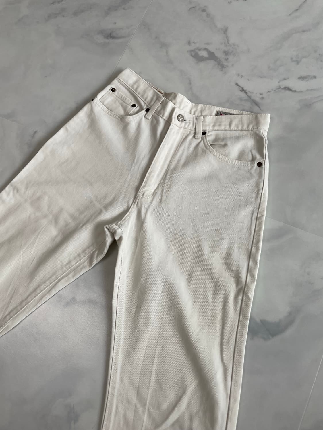 랭글러 화이트진 데님팬츠 30사이즈 상품이미지2