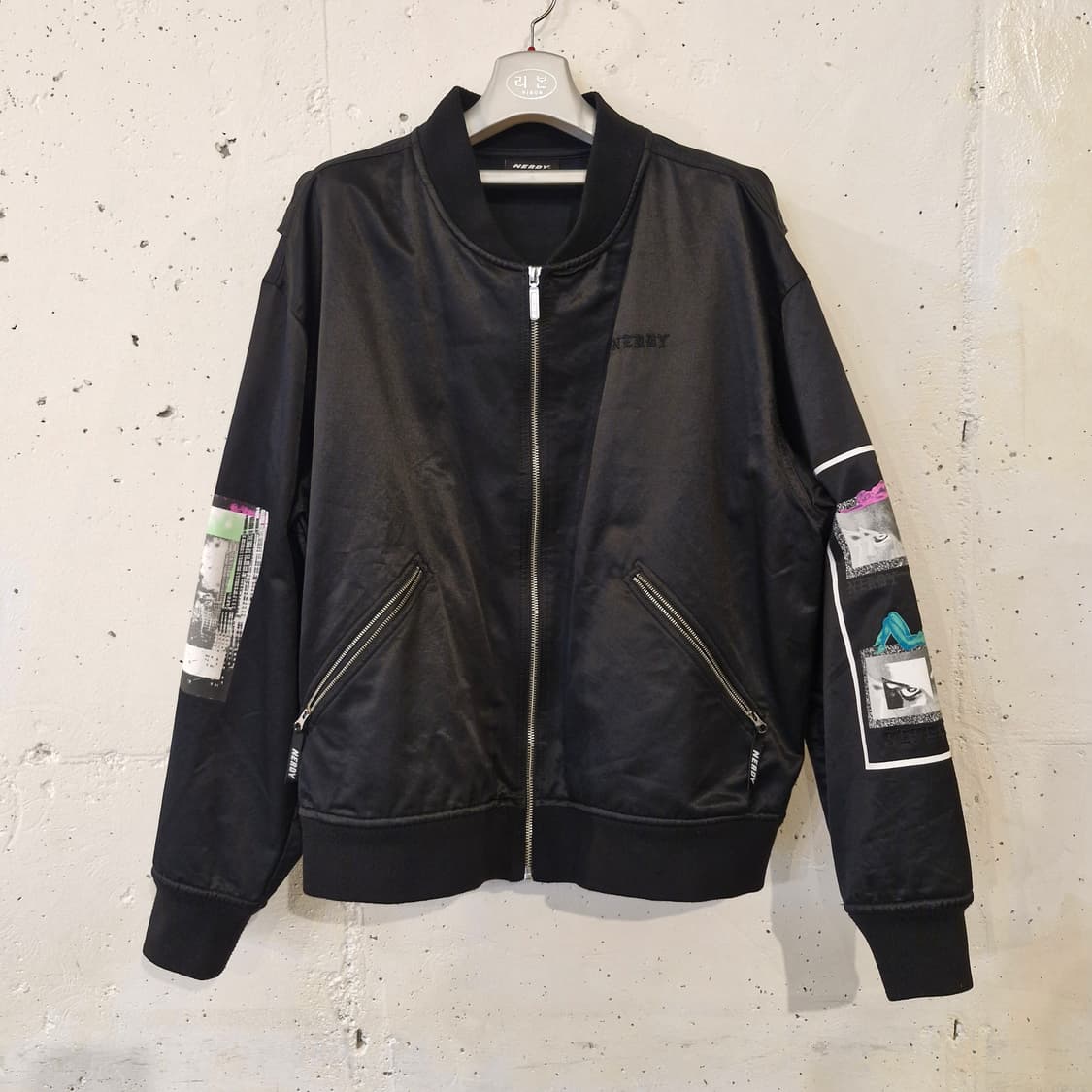 널디 NERDY 그래픽 MA-1 항공 봄버 자켓 상품이미지2