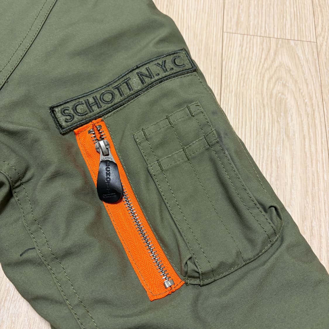 쇼트)Schott NYC N3B 라쿤 야상 파카 상품이미지4