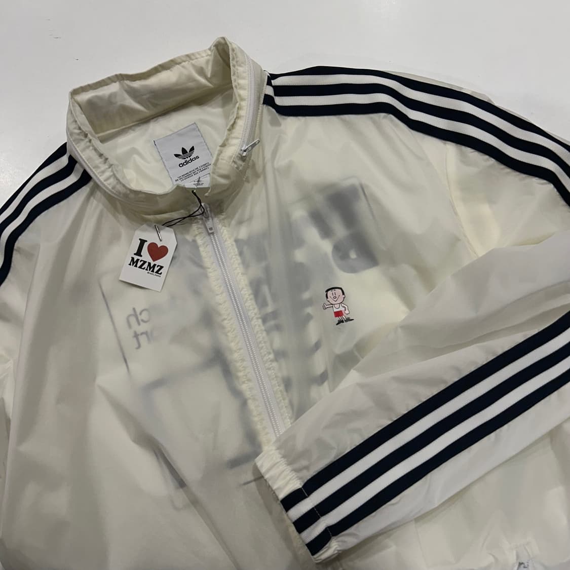 [2XL] 아디다스 트림디히 빅로고 바람막이 자켓 가방 A485 상품이미지3