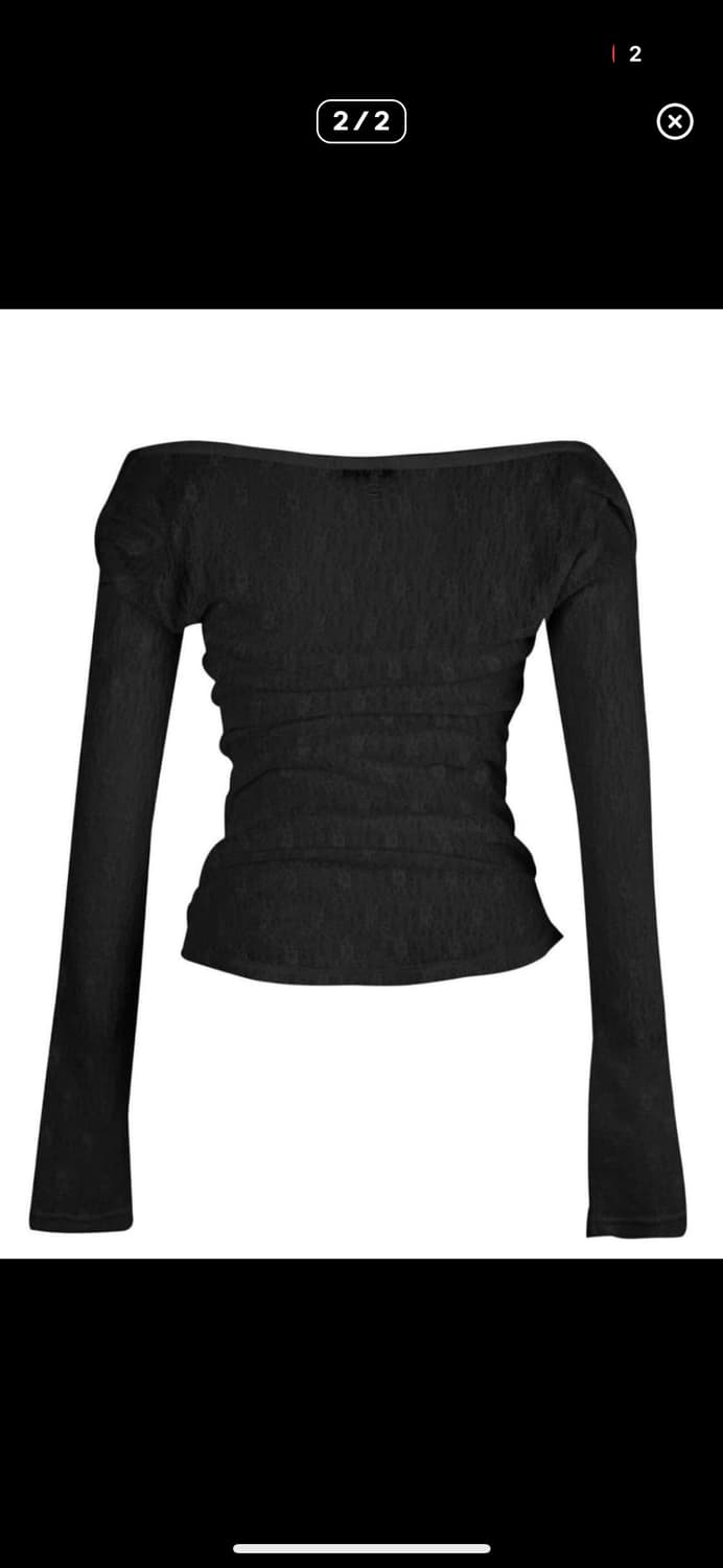 세릭 FLOWER LACE TOP-BLACK 상품이미지1