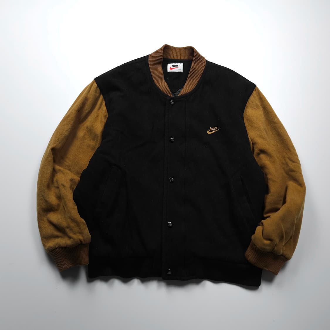 90s 나이키 빅로고 올드스쿨 모직 바시티 자켓 (105) 상품이미지2