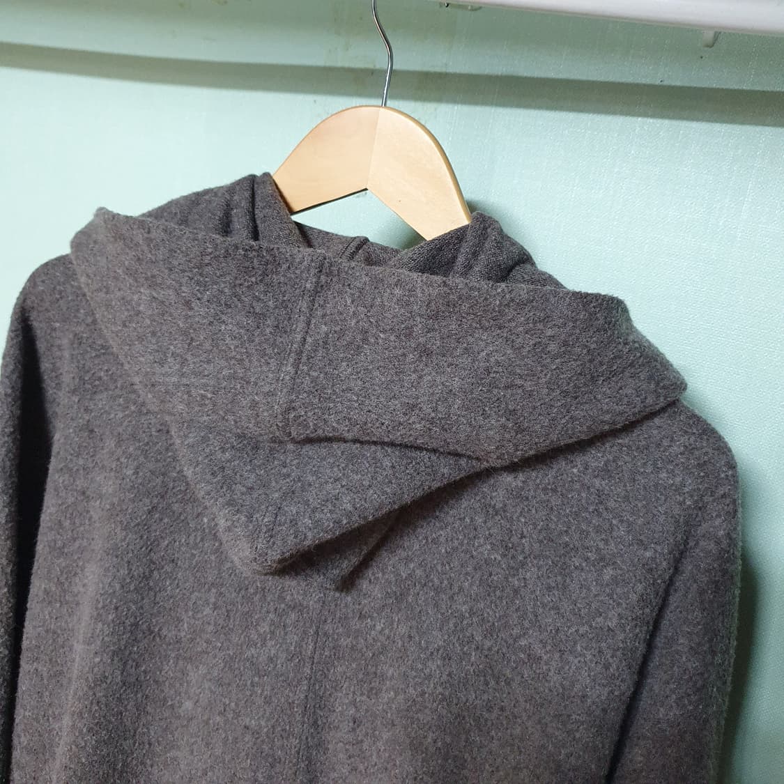 이세이미야케 에어울 후드 롱 코트 2사이즈 상품이미지8