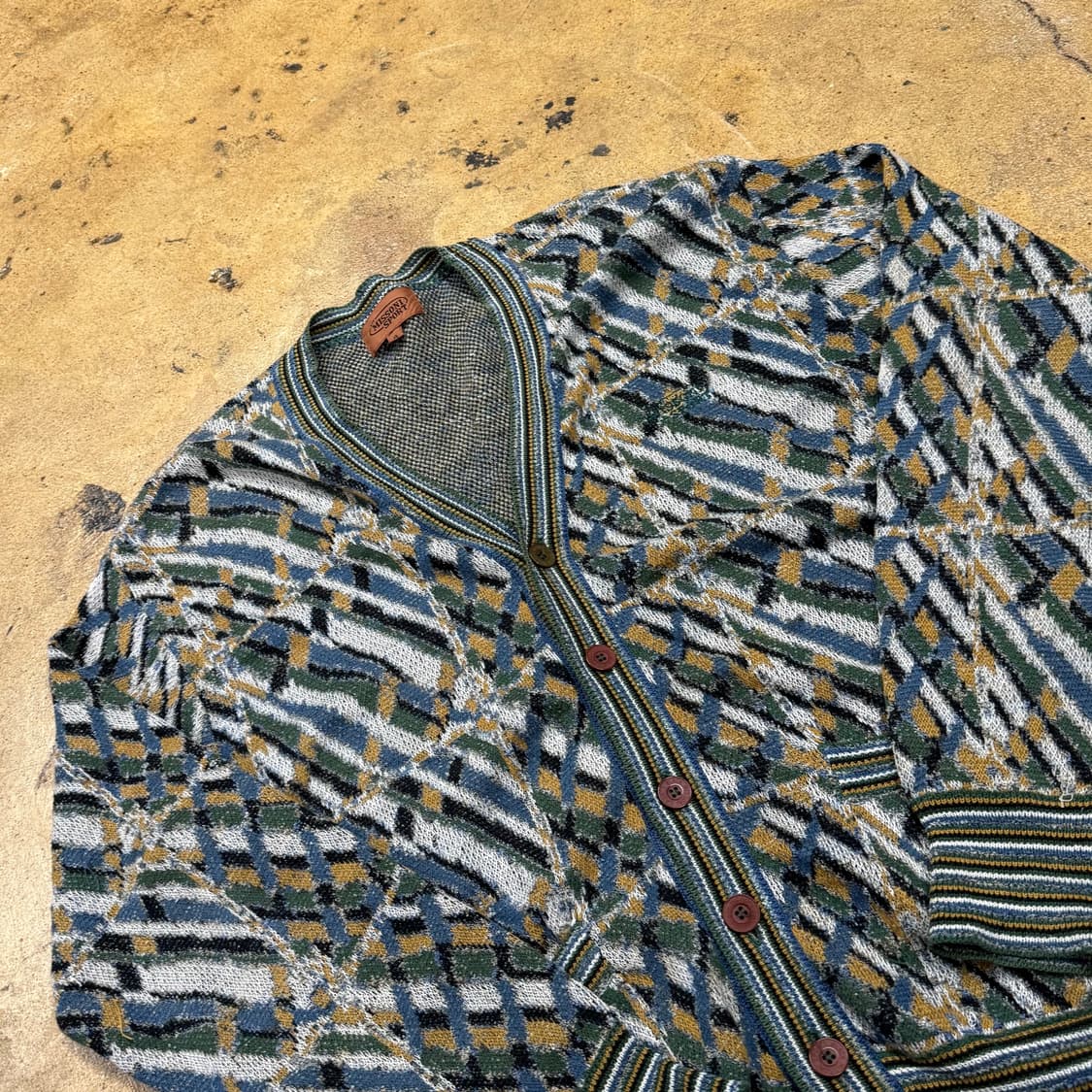 [정품/4] 미쏘니 스포츠 멀티컬러 패턴 가디건 b8 상품이미지1