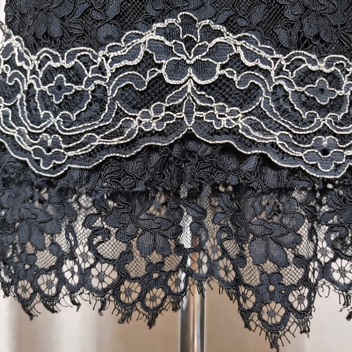 산드로 Sandro 스커트 레이스 밴딩 치마 (표기2/4455) 상태양호 상품이미지7