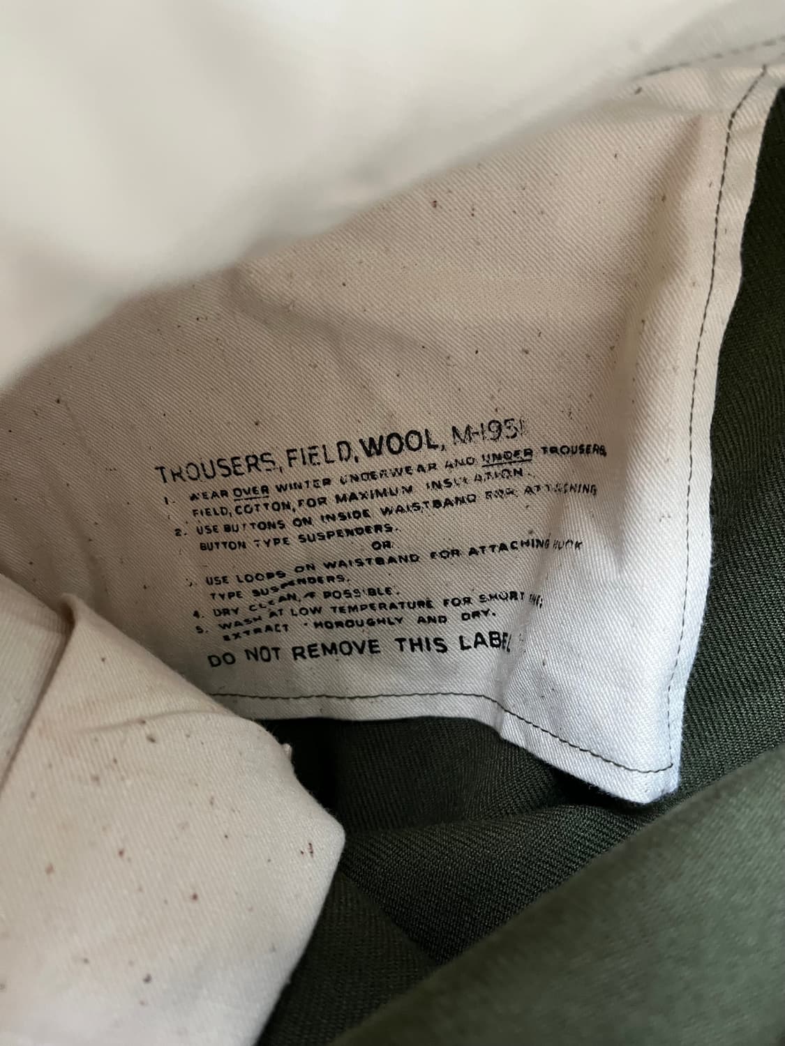 U.S Army M-1951 필드 울 팬츠 (31) 상품이미지6