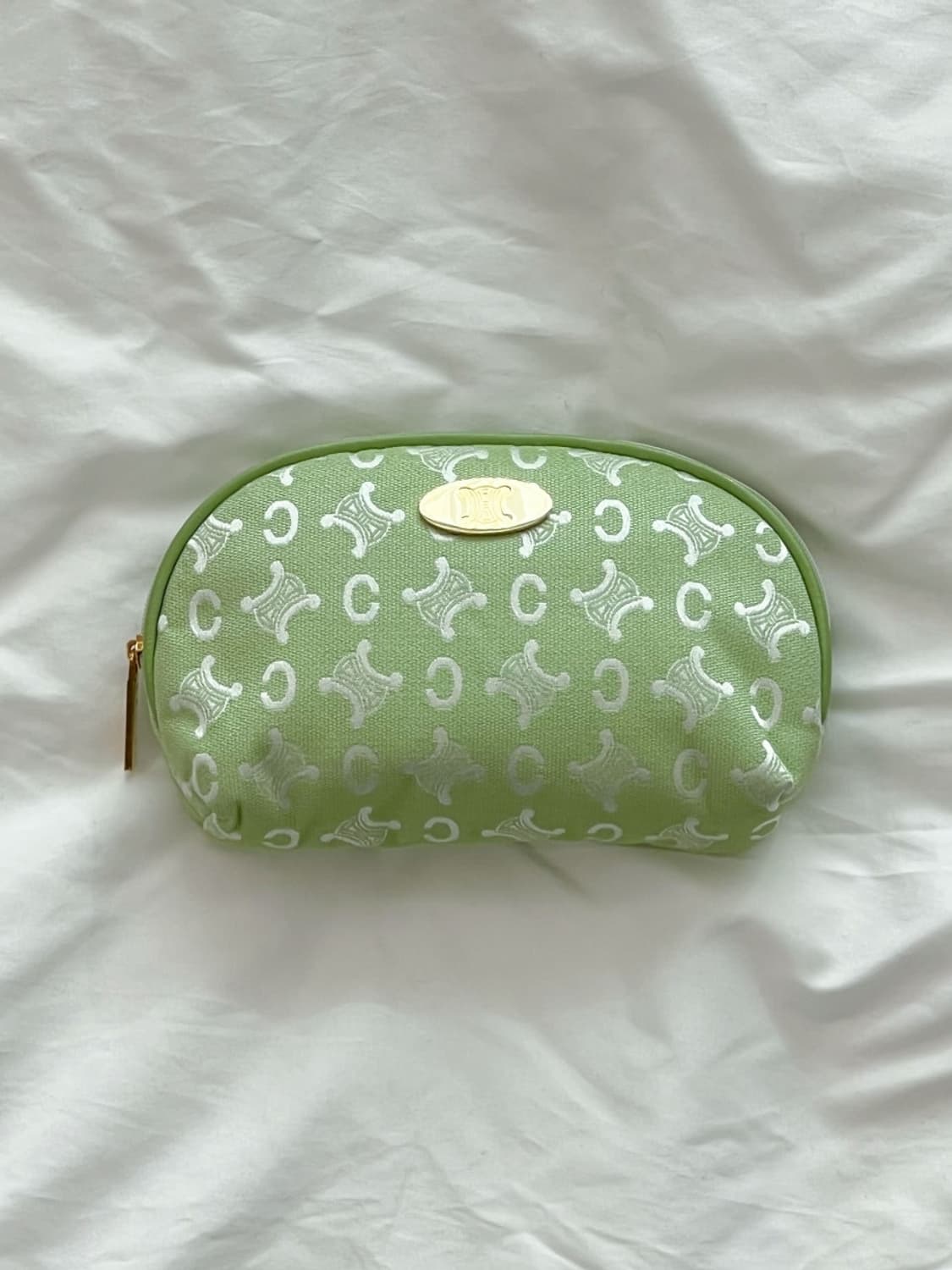 [새상품] celine / 셀린느 파우치 옐로우그린 상품이미지2