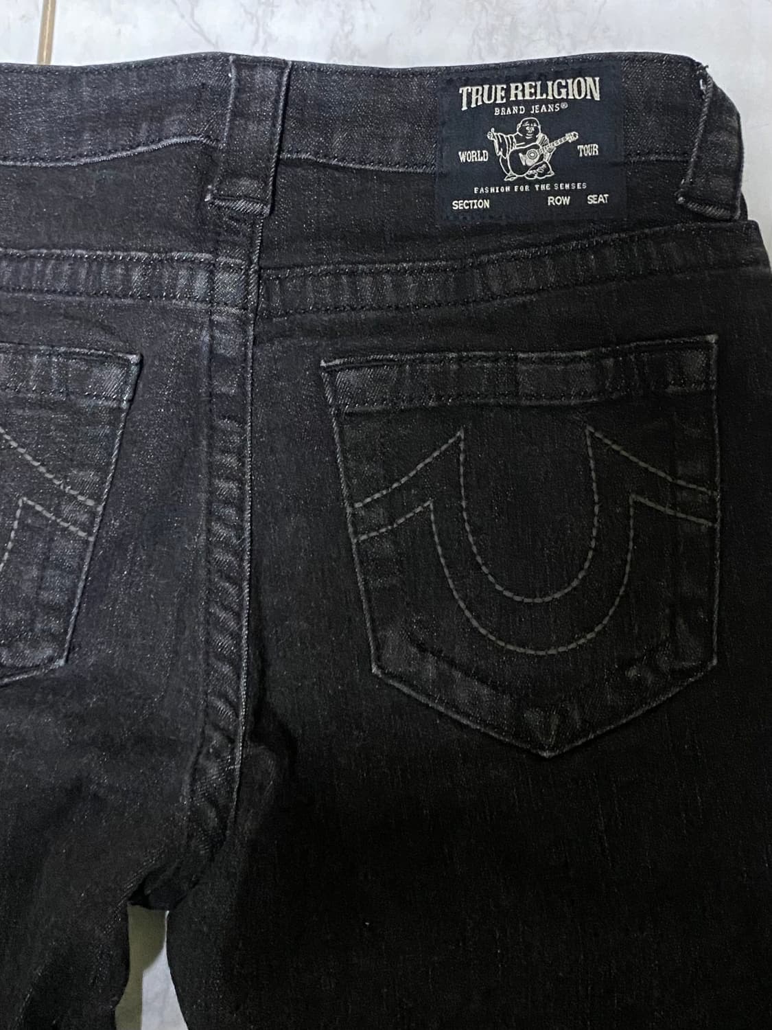 트루릴리젼 블랙진 허리 28 인치 남녀공용 상품이미지4