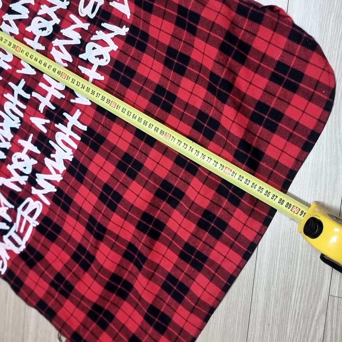 아이엠낫어휴먼비잉 레드 체크 셔츠(100-105) 상품이미지8