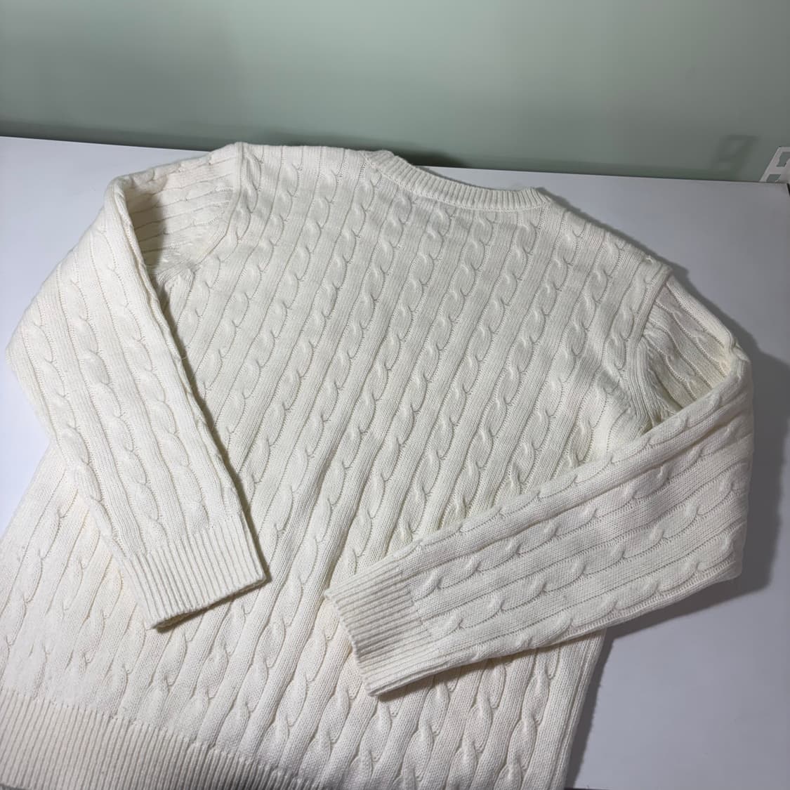 95 앤더슨벨 크림 꽈배기니트 상품이미지3