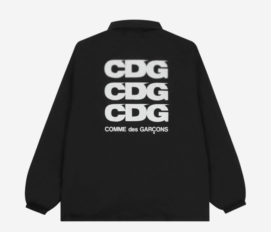 CDG 로고 코치 자켓 블랙 상품이미지1