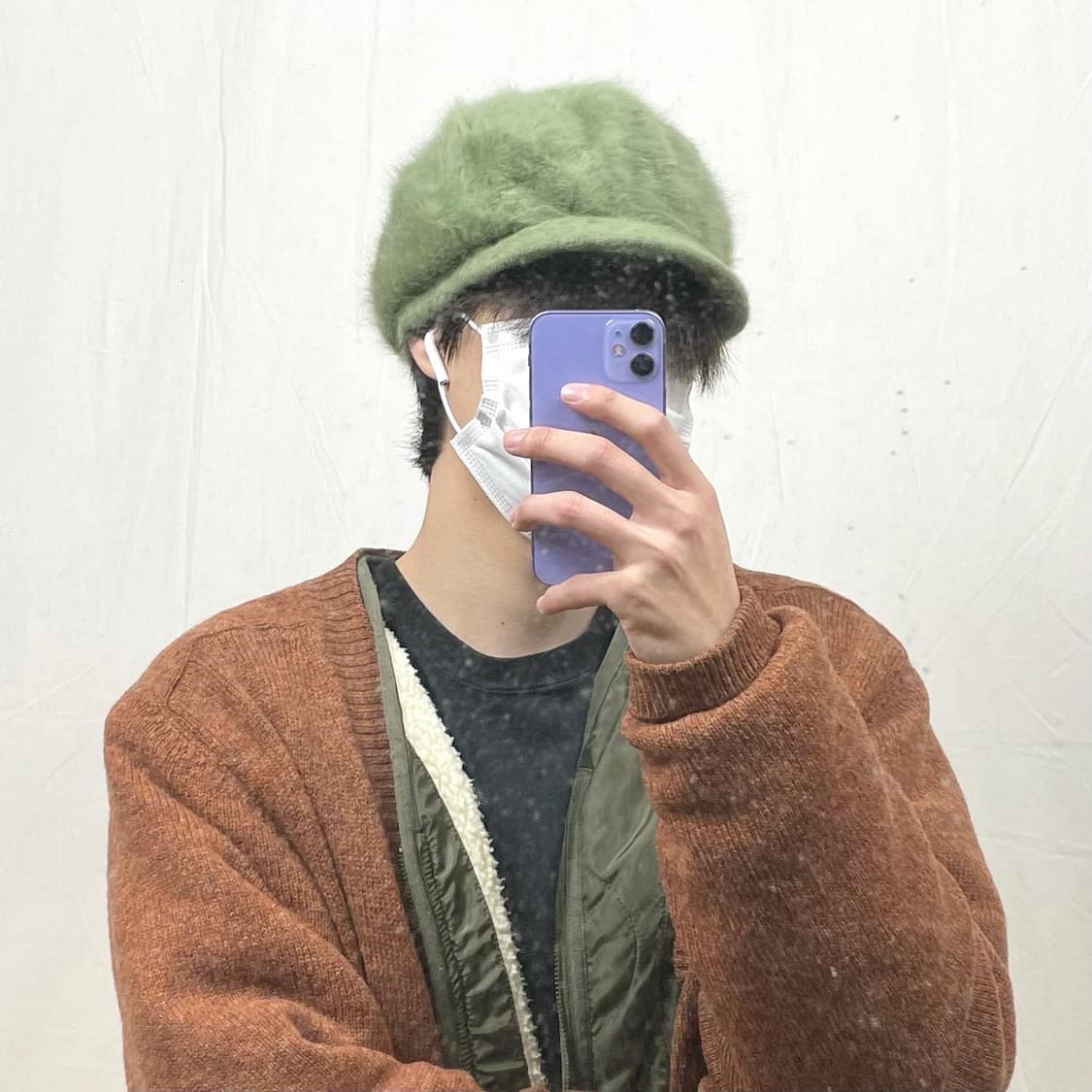 앙고라 니트 캡  상품이미지1