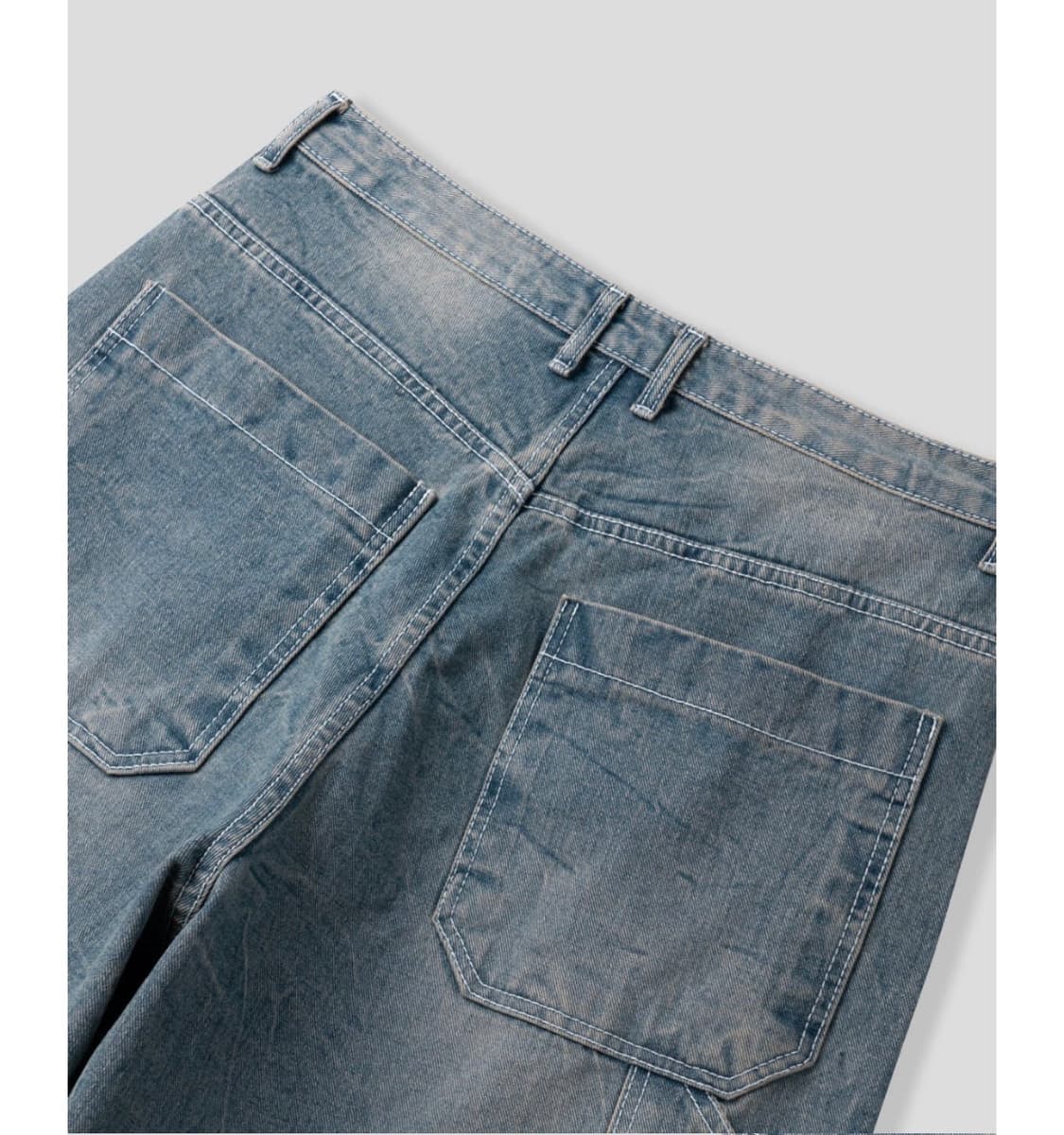 워싱 데님 버뮤다팬츠 (택포가격) 상품이미지3