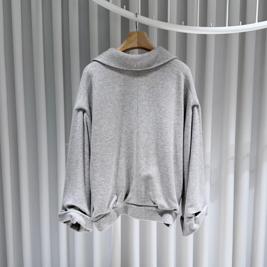 (A+/L) / 디올 캐시미어 니트 크롭 자켓 그레이 상품이미지6