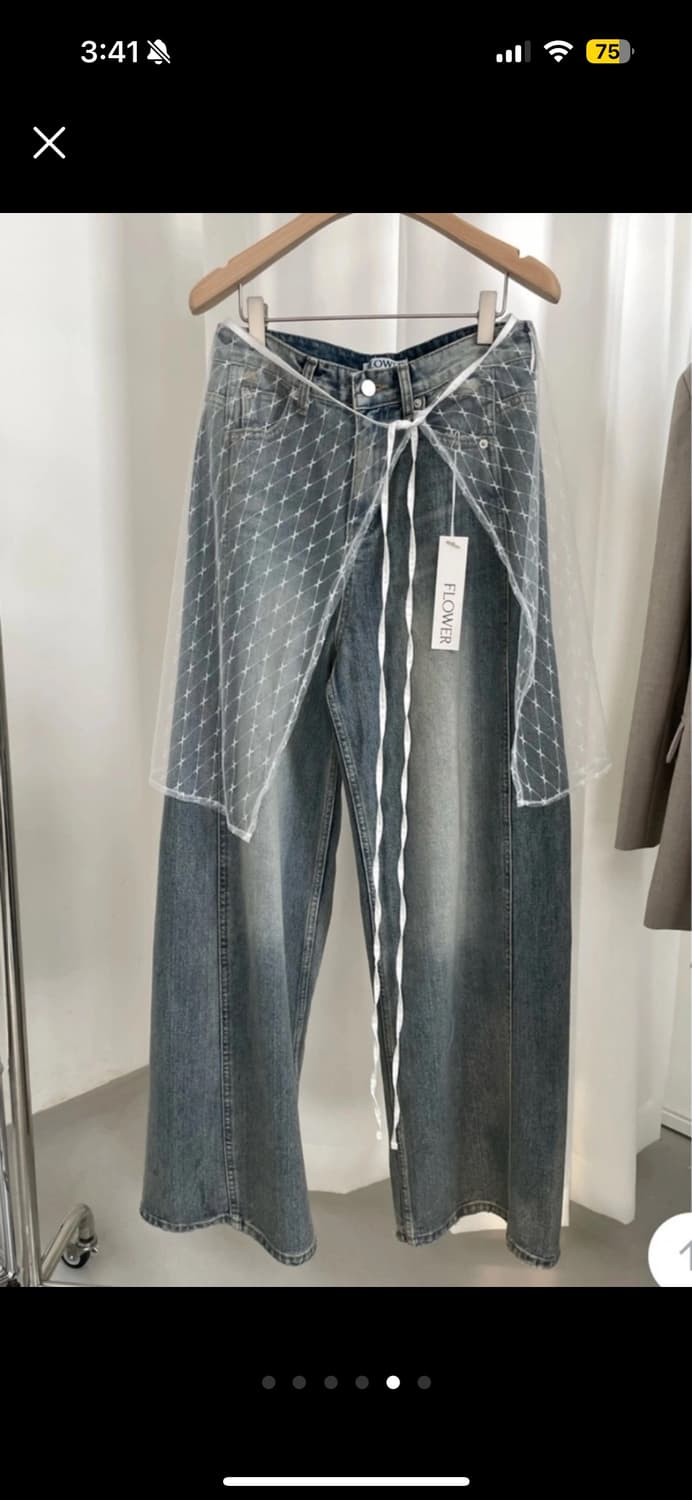 플라워 flower 레이스 레이어드 스커트 상품이미지5