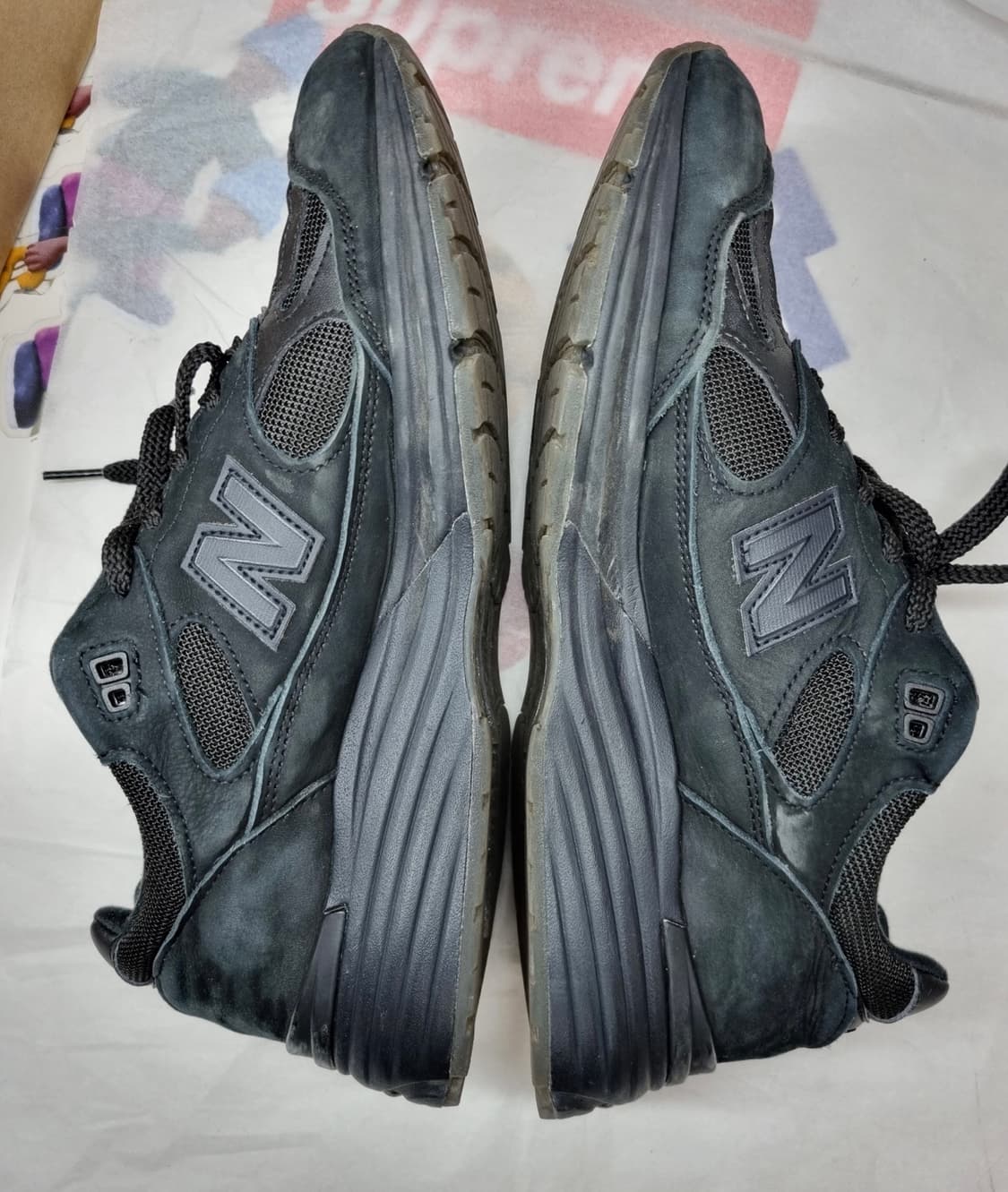 솔드아웃구매)뉴발란스 991v2 스톤아일랜드 블랙 275미리 상품이미지8