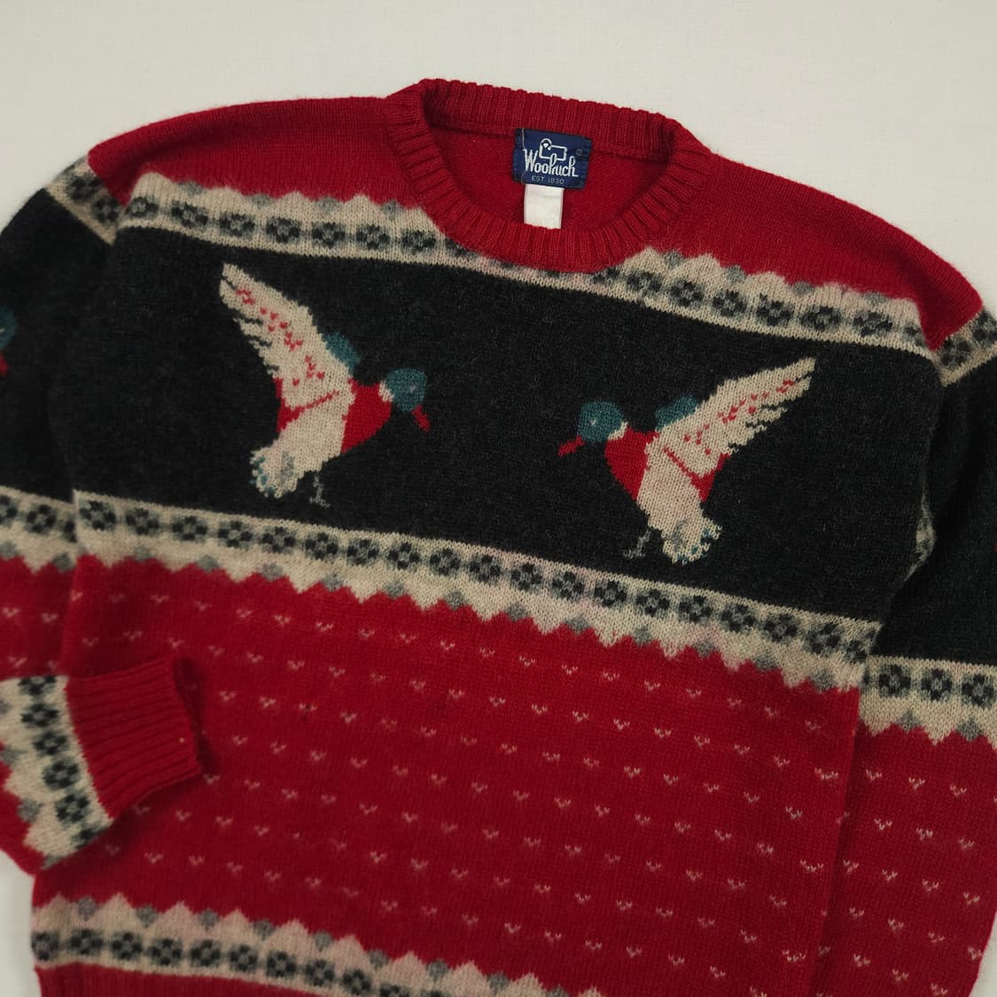 L(100)울리치 캐나다 코위찬 청둥오리 패턴 상품이미지1