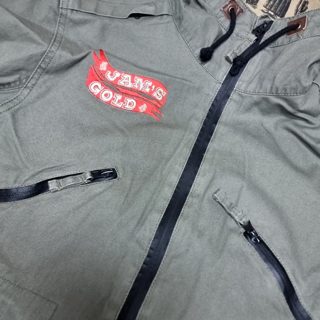 일본산 JAM'S COLD 바이크 후드 야상 점퍼(95-100) 상품이미지2