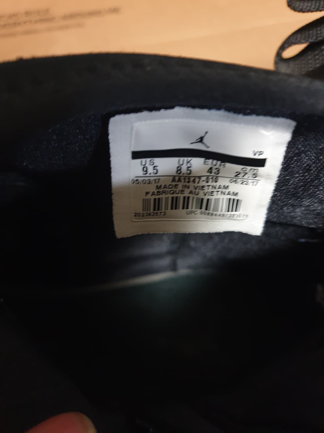 (해외발매) 나이키 조던 트루어 LX 하이 스니커즈 올블랙 (275) 상품이미지6