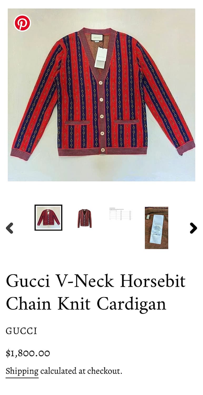 95) 구찌 홀스빗 체인니트  상품이미지10