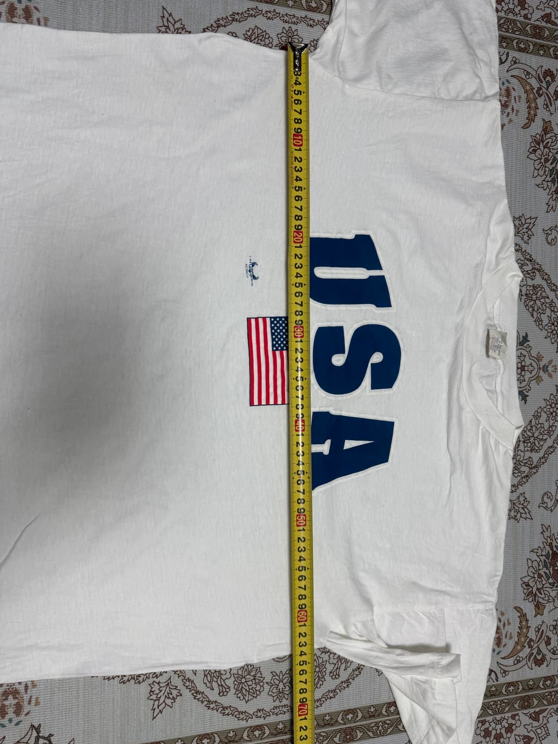 96‘s  USA성조기반팔티 XL 화이트싱글스티치 상품이미지7