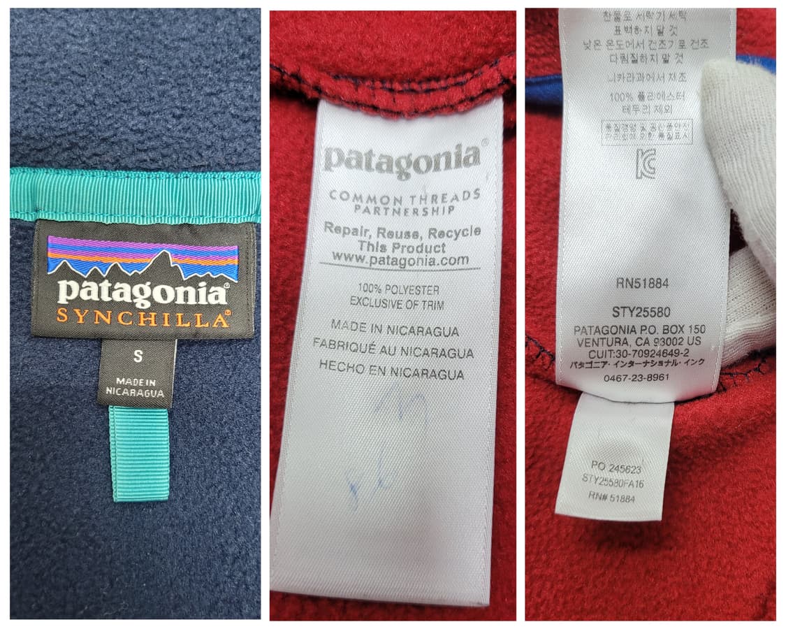 파타고니아 신칠라 스냅 플리스 풀오버 긴팔 트셔츠 S사이즈 상품이미지10