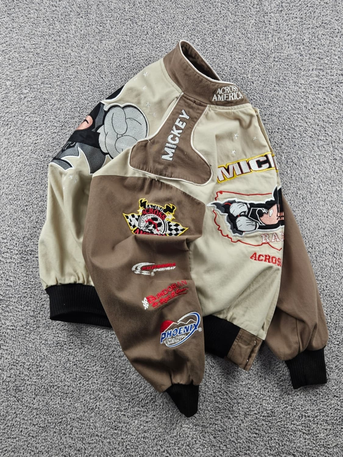 JH 리메이크 패치 미키 레이싱 자켓 ( L ) / 11197 상품이미지4