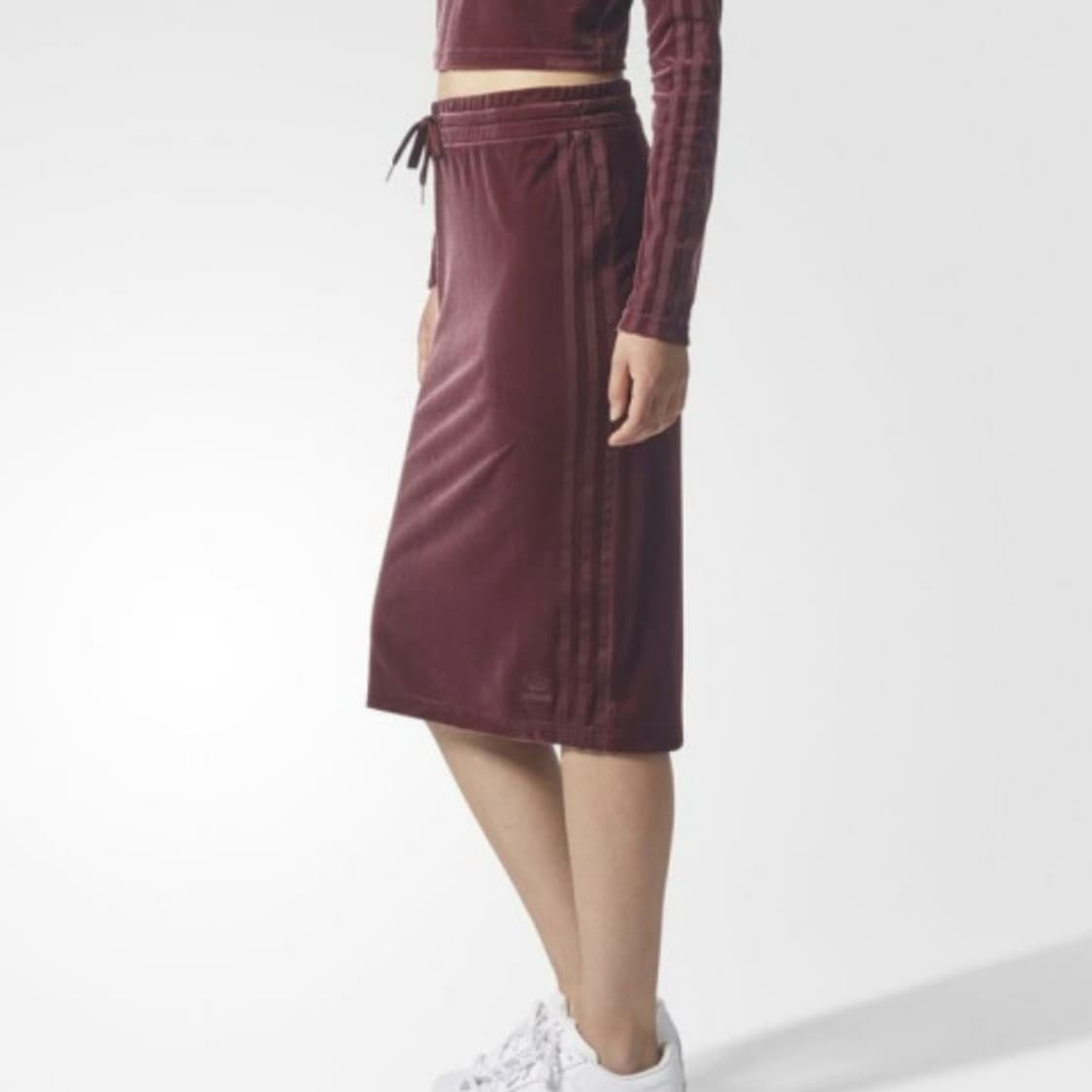 아디다스 벨벳 크롭티 스커트 투피스세트 85 상품이미지9
