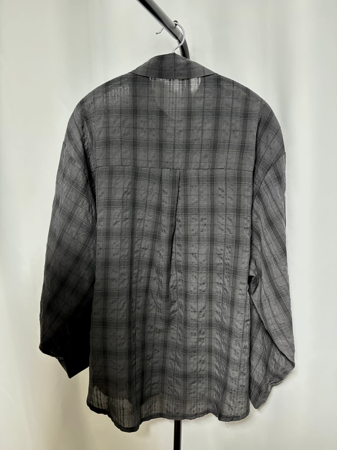 black checkered shirt 상품이미지2