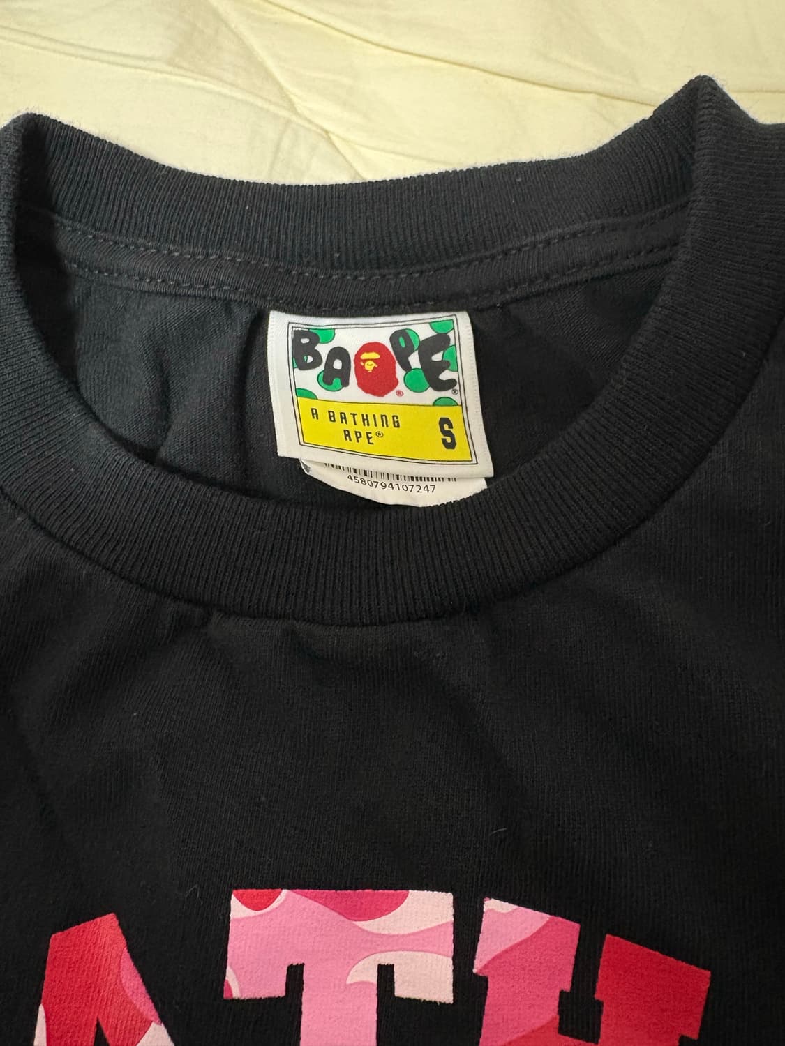 베이프 롱슬리브 핑크 S 상품이미지3