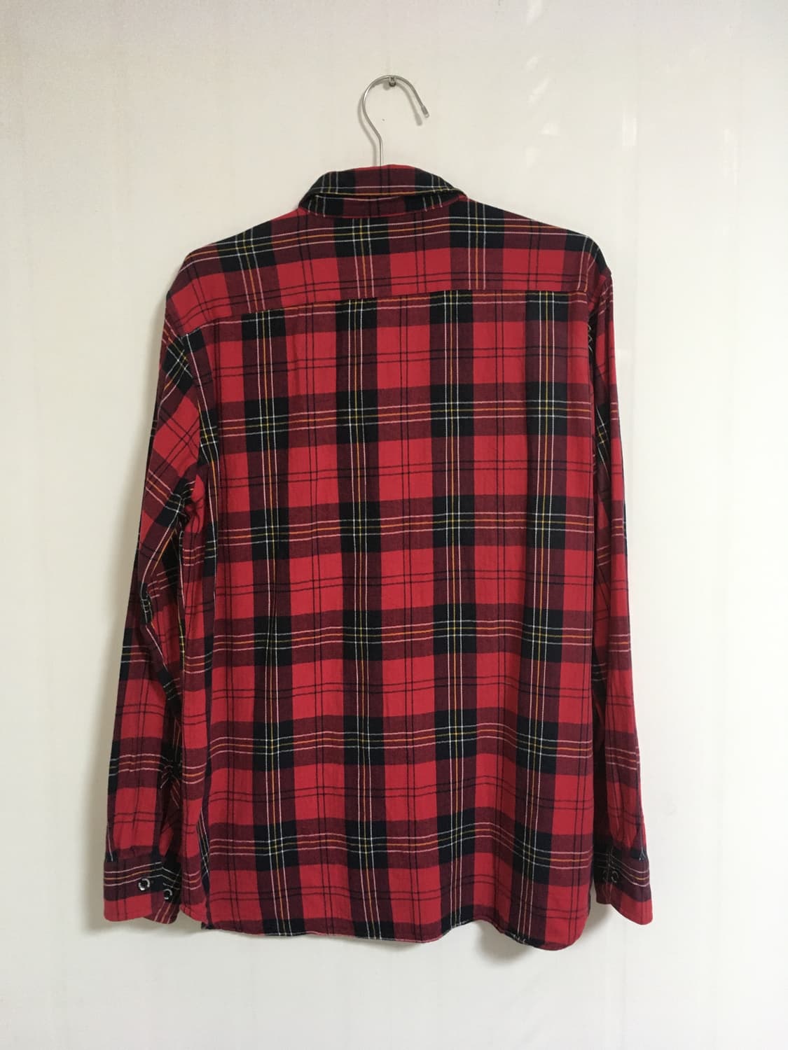 Converse Red Black Plaid Flannel Shirt 상품이미지4