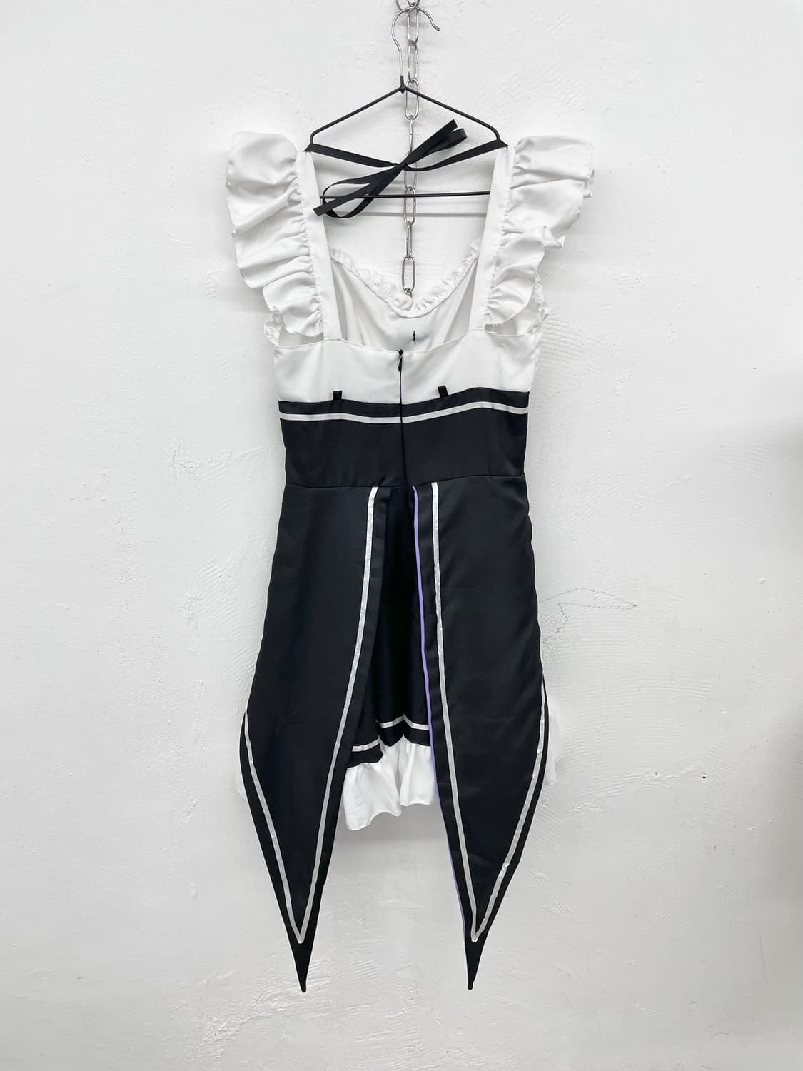 지뢰계 메이드 리본 원피스 상품이미지6