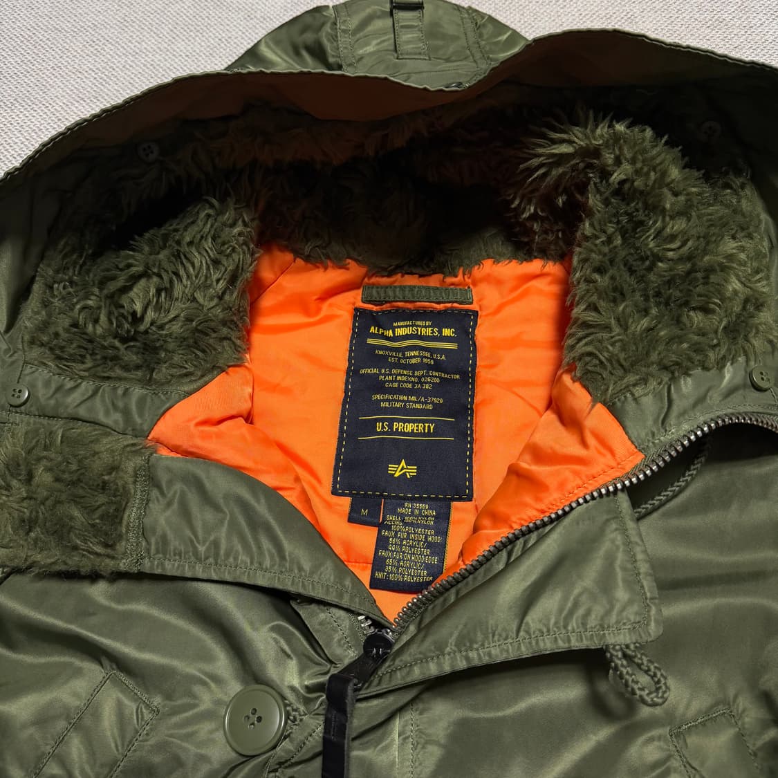 알파인더스트리 N3-B 야상 파카 상품이미지3