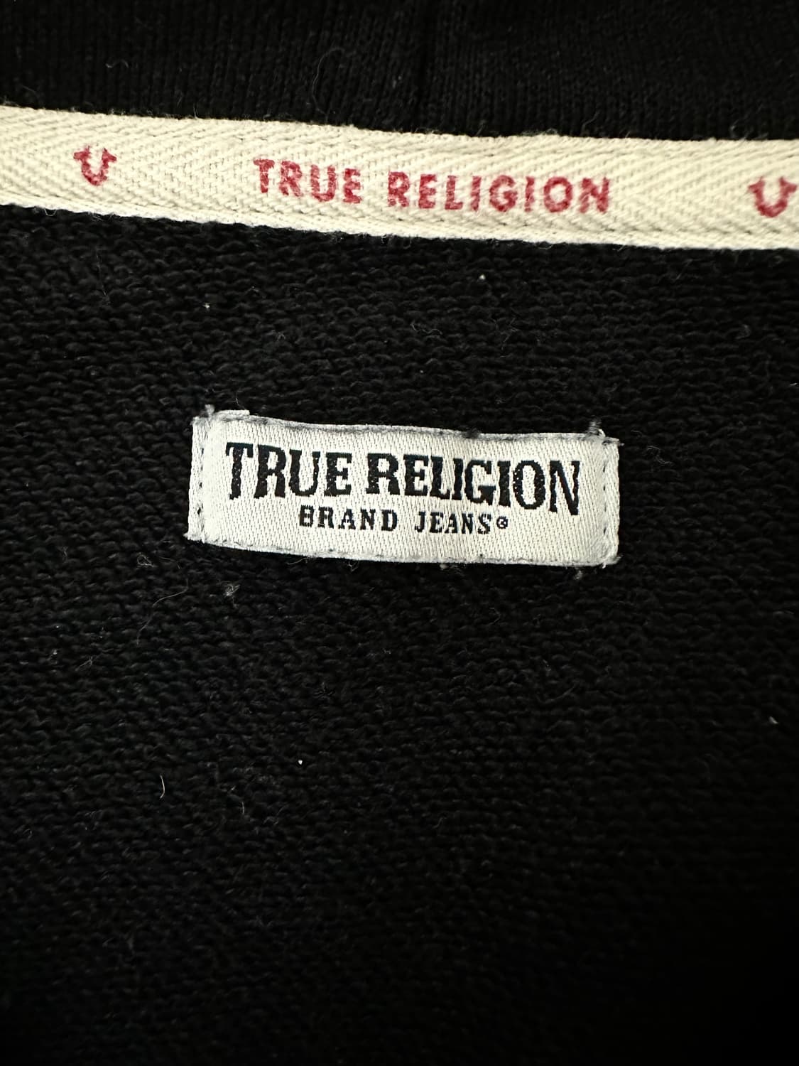 트루릴리전 블랙 후드집업 상품이미지5