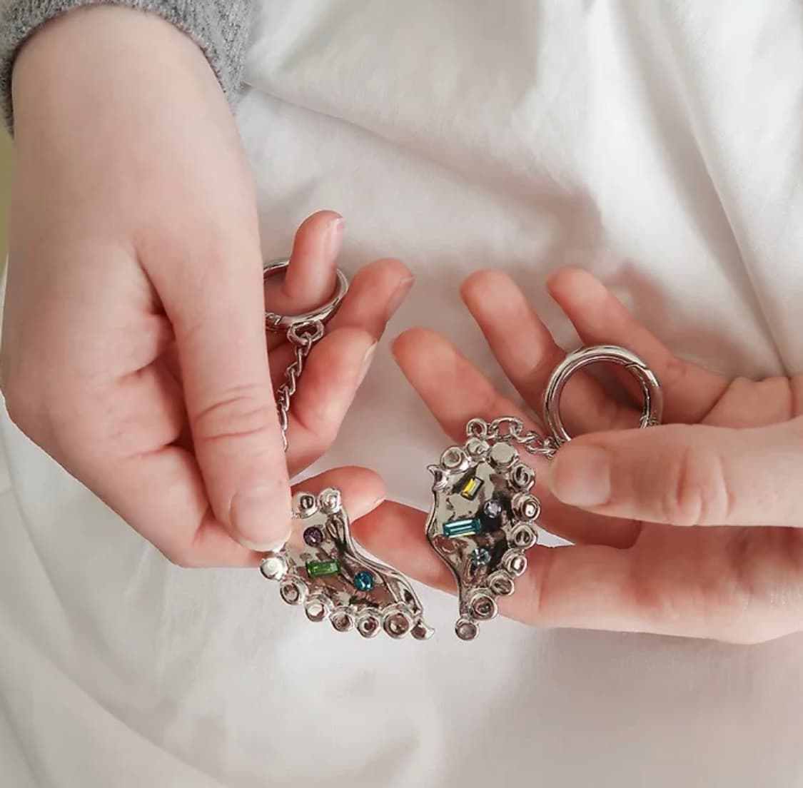 [선물추천] 하트 실버 키링 Heart Keyring (Silver) 상품이미지8