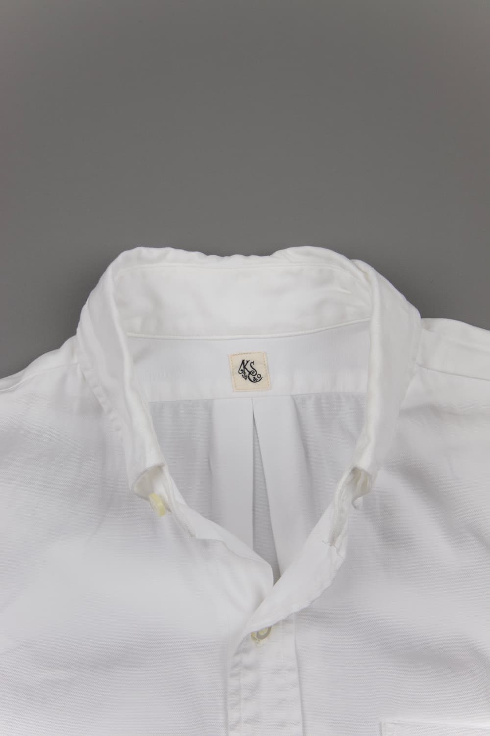 KaptainsunshineXBeams+ 옥스포드 버튼다운 셔츠 화이트 상품이미지4