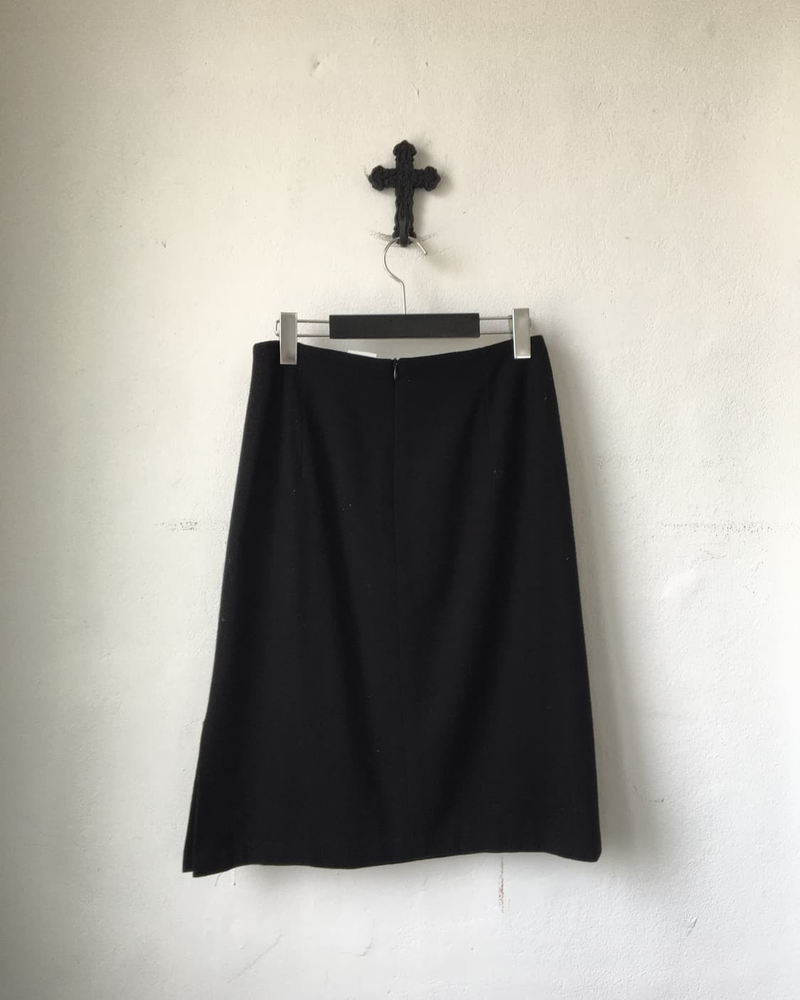 Flower needle work point woolen skirt 상품이미지2