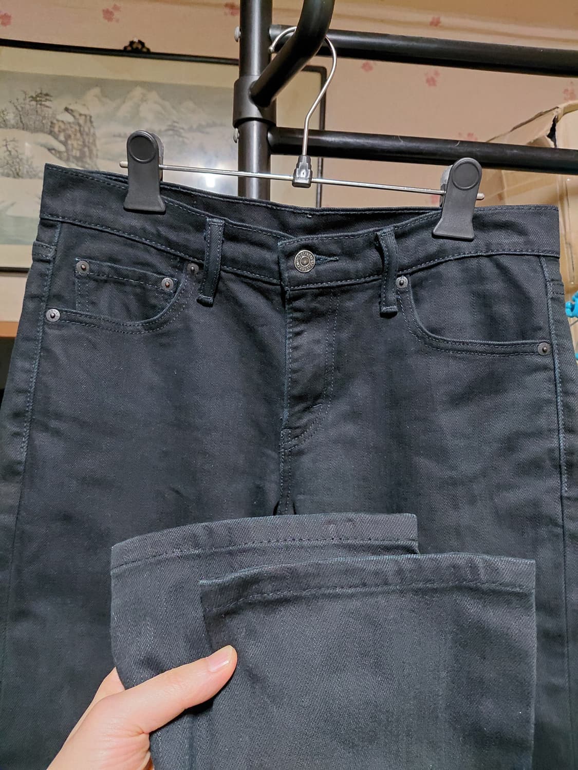 [리바이스511]슬림핏 블랙 데님 청바지 30사이즈 상품이미지7