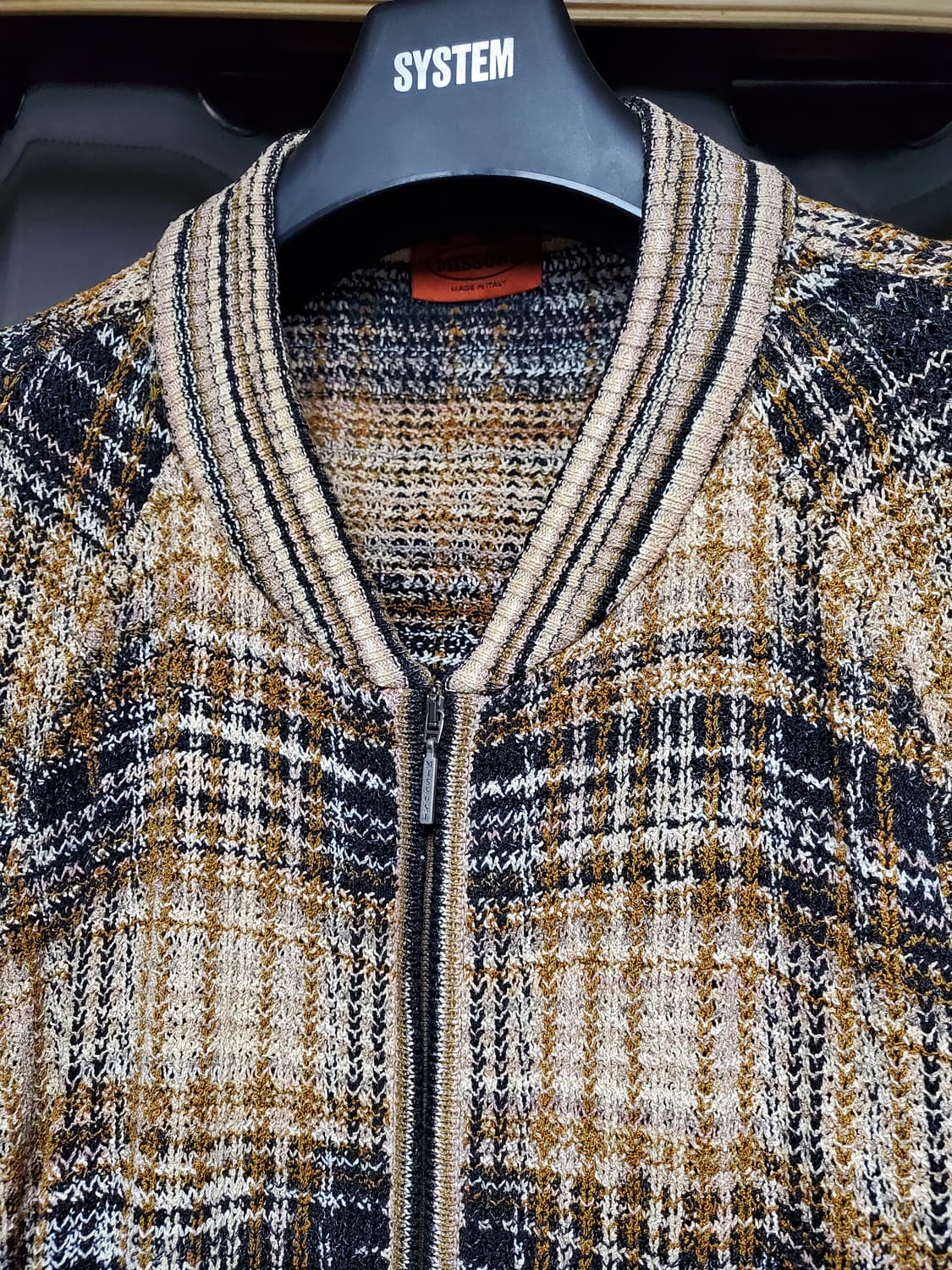 미쏘니 트위드 집업 자켓(착샷참고 상품이미지2