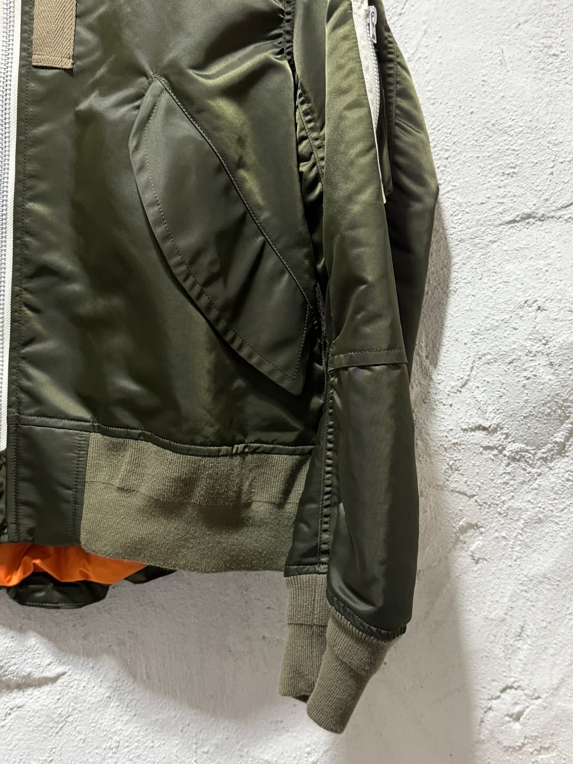 사카이 Sacai 나일론 트윌 블루종 MA-1 봄버 재킷 상품이미지5