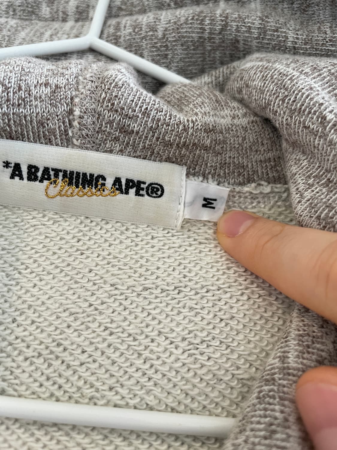 올드 베이프 A BATHING APE 헤비후드 집업 상품이미지2