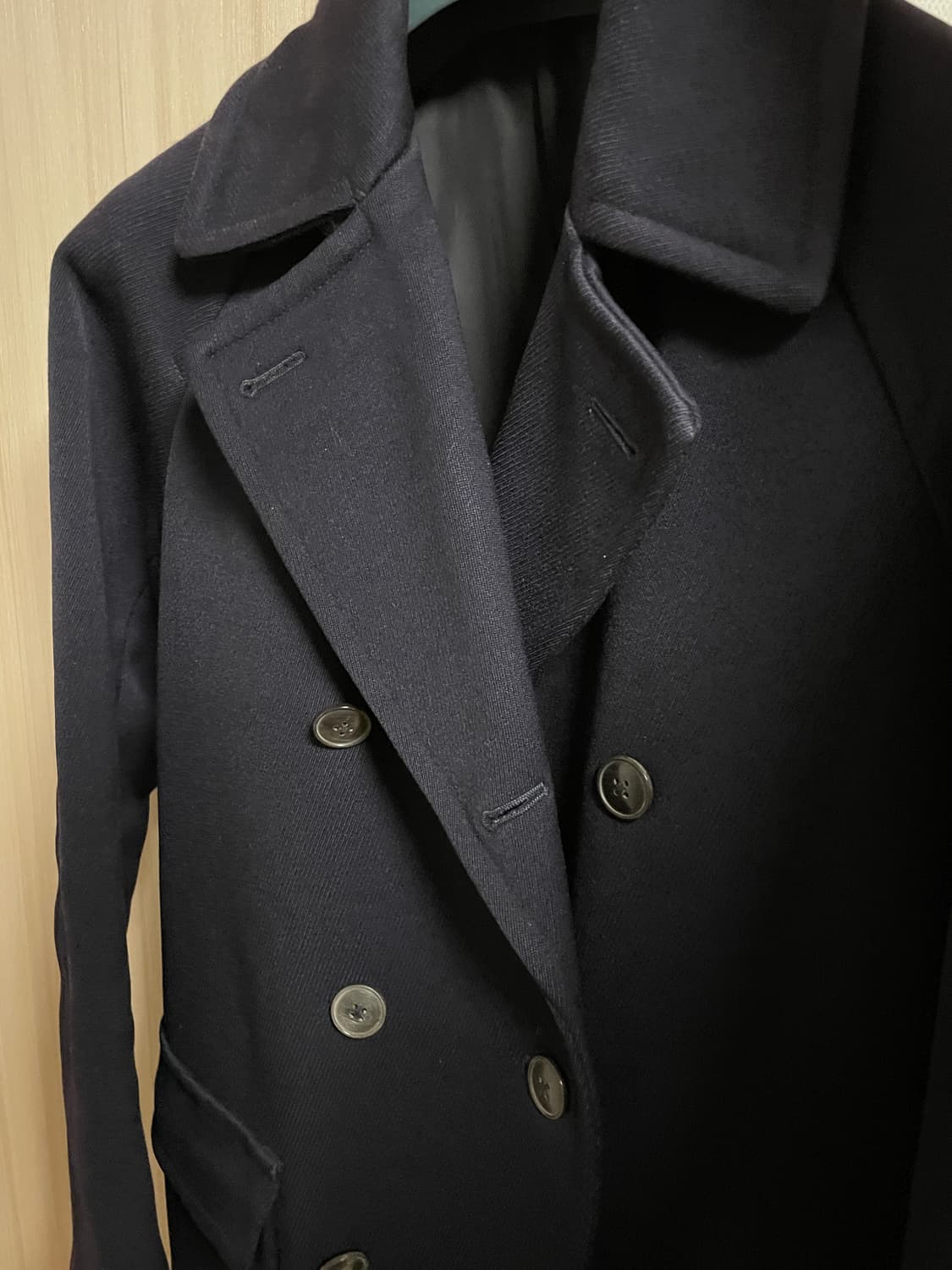 [2] 코모리 멜튼 울 피코트 상품이미지4