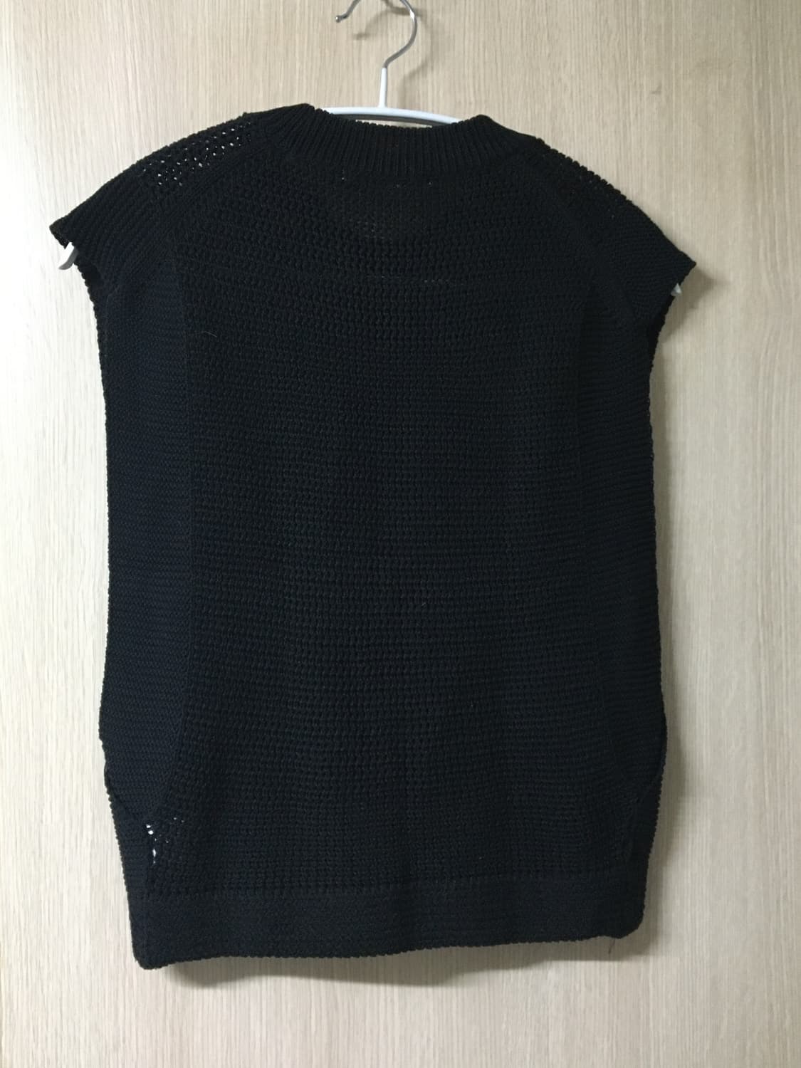 트리밍버드 여름 니트 조끼 블랙  상품이미지2