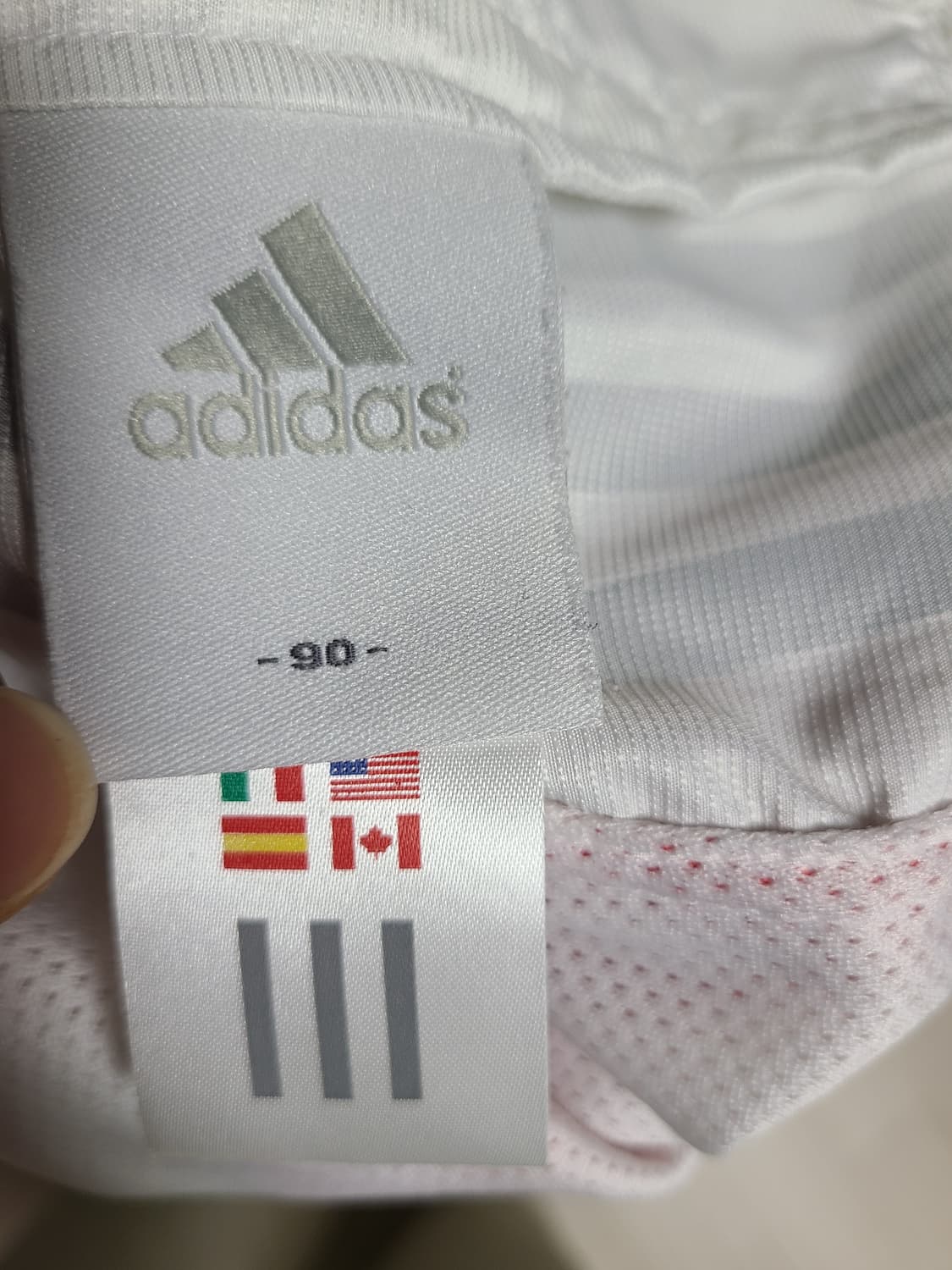 아디다스 올드스쿨 화이트 트랙팬츠90 상태좋음 상품이미지5