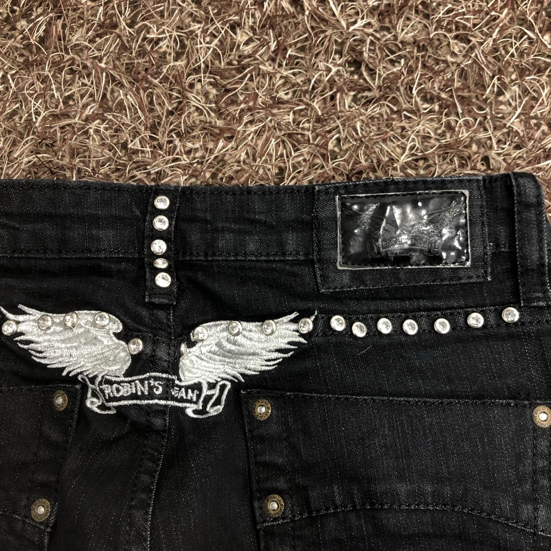 로빈스진 블랙 스키니진 데님 팬츠 상품이미지3