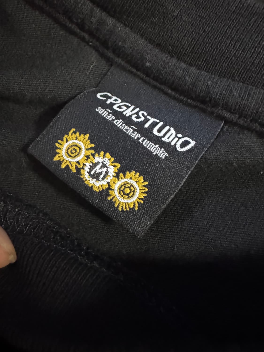 꼼파뇨 해드 킬러 빈티지 뒷 프린팅 반팔 티셔츠 M 블랙 상품이미지3