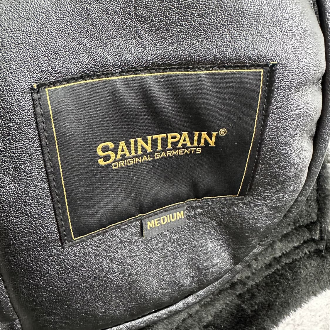 95 세인트페인 남자 에코레더 무스탕 상품이미지4