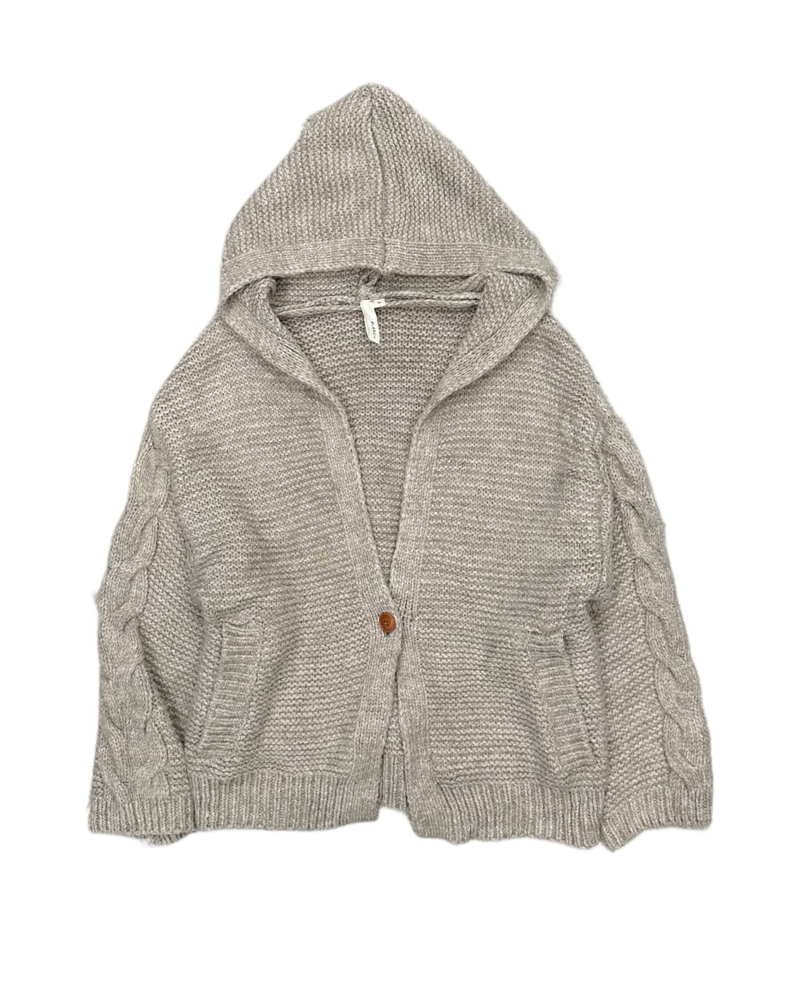 oatmeal knit hood cardigan 상품이미지2